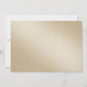 Lux Gold Glitter 50ste verjaardagsuitnodiging met Kaart (Achterkant)