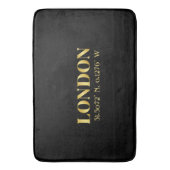 Lux Gold London Latitude & Lengtegraad Badmat (Voorkant Verticaal)