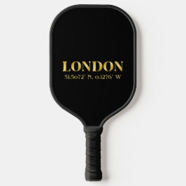 Lux Gold London Latitude & Lengtegraad Pickleball Paddle