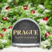 Lux Gold Prague Latitude & Longitude  Sneeuwbol (Kerstmis)
