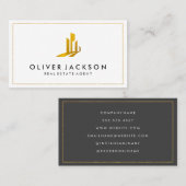 Lux Gold Real Estate Wit Grijs Visitekaartje (Voorkant / Achterkant)