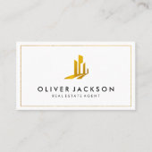 Lux Gold Real Estate Wit Grijs Visitekaartje (Voorkant)