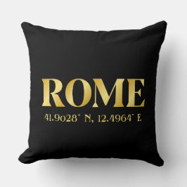 Lux Gold Rome Latitude & lengte Kussen