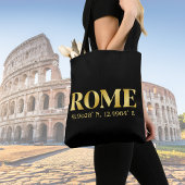 Lux Gold Rome Latitude & lengte Tote Bag
