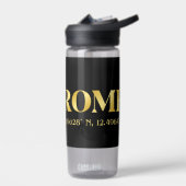 Lux Gold Rome Latitude & lengte Waterfles (Links)