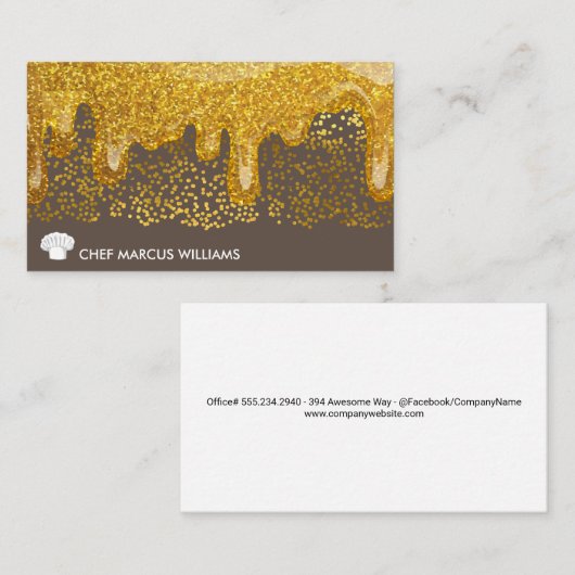 Lux Gold Speck | Executive Chef visitekaartje (Voorkant / Achterkant)