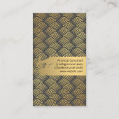 Lux Gold Weave Visitekaartje (Achterkant)