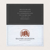 Lux goud folie Makelaar | Bouw Visitekaartje (Buitenkant ongevouwen)