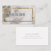 Lux Goudfolie Lijst Marmer Visitekaartje (Voorkant / Achterkant)