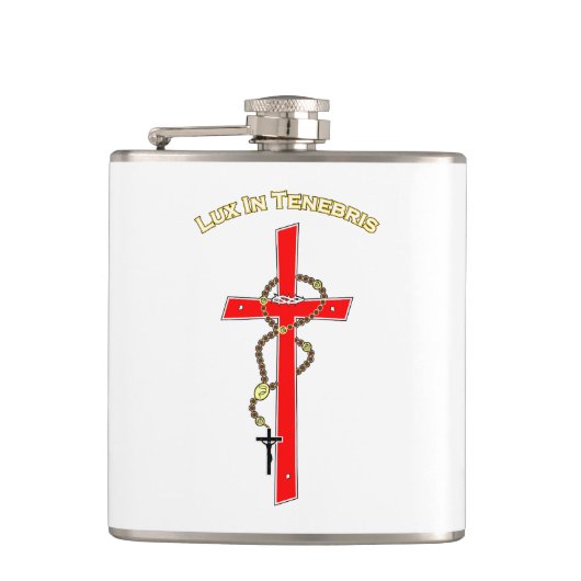 Lux in Tenebris -02 Heupfles (Voorkant)