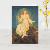 Lux in Tenebris | Evelyn De Morgan Kaart (Gele Bloem)