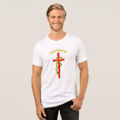 Lux in Tenebris - Rosary 01 Tri-Blend Shirt (Voorkant volledig)