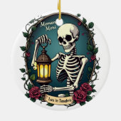 Lux in Tenebris Skeleton Lantern Ornament (Achterkant)