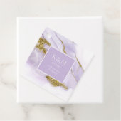 Lux Ink Lavendel Abstract Dank u ID990 Bedankjes Labels (In situ)