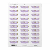 Lux Inkt Lavendel Abstract ID990 Etiket (Full Sheet)