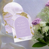 Lux Inkt Lavendel Abstracte Boog ID990 Kaart