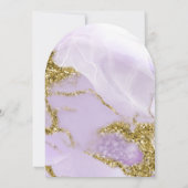 Lux Inkt Lavendel Abstracte Boog ID990 Kaart (Achterkant)