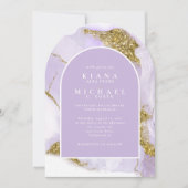 Lux Inkt Lavendel Abstracte Boog ID990 Kaart (Voorkant)