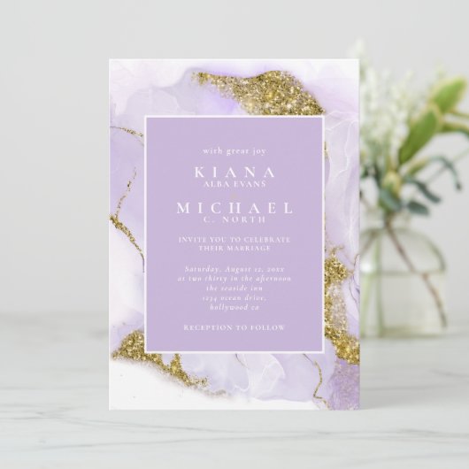 Lux Inktlavendel Abstract ID990 (Staand voorkant)