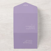 Lux Inktlavendel Abstract ID990 All In One Uitnodiging (Buitenkant)