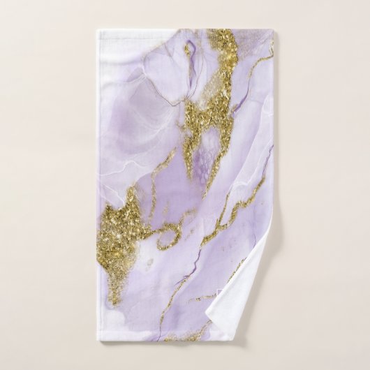 Lux Inktlavendel Abstract ID990 Bad Handdoek (Handdoek)