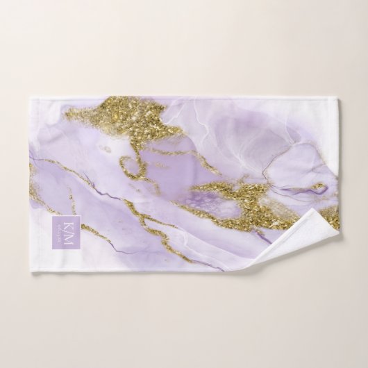 Lux Inktlavendel Abstract ID990 Bad Handdoek (Handdoek)
