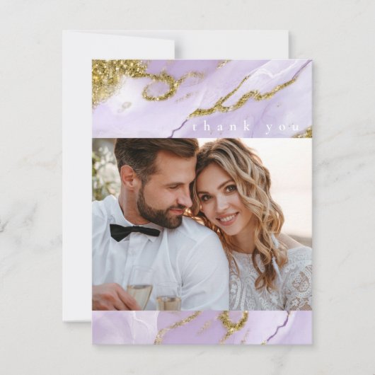 Lux Inktlavendel Abstract ID990 Bedankkaart (Voorkant)