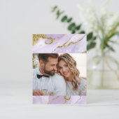 Lux Inktlavendel Abstract ID990 Bedankkaart (Staand voorkant)