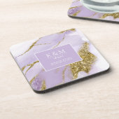 Lux Inktlavendel Abstract ID990 Bier Onderzetter (Linkerzijde)