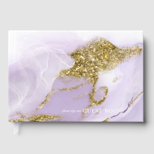 Lux Inktlavendel Abstract ID990 Gastenboek (Voorkant)