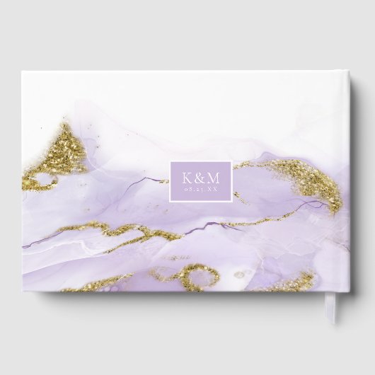 Lux Inktlavendel Abstract ID990 Gastenboek (Achterkant)