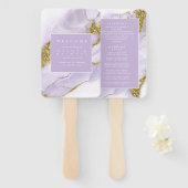 Lux Inktlavendel Abstract ID990 Handwaaier (Voorkant en achterkant)