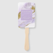 Lux Inktlavendel Abstract ID990 Handwaaier (Voorkant)