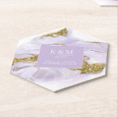 Lux Inktlavendel Abstract ID990 Kartonnen Onderzetters (Schuin)