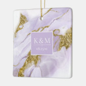 Lux Inktlavendel Abstract ID990 Keramisch Ornament (Links)