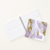 Lux Inktlavendel Abstract ID990 Notitieboek (Binnen)