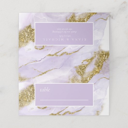 Lux Inktlavendel Abstract ID990 Plaatskaartje (Buitenkant ongevouwen)