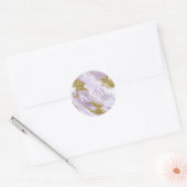 Lux Inktlavendel Abstract ID990 Ronde Sticker (Envelop)