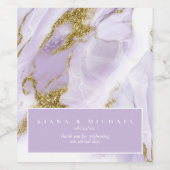 Lux Inktlavendel Abstract ID990 Wijn Etiket (Enkel label)