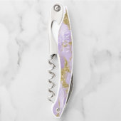 Lux Inktlavendel Abstracte Huwelijkspartij ID990 Kurkentrekker (Voorkant)