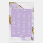 Lux Inktlavendel Abstracte Zitkaart ID990 Acryl Bord (Voorkant)