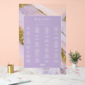 Lux Inktlavendel Abstracte Zitkaart ID990 Acryl Bord (Huwelijk)