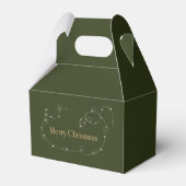 Lux Kerst slee-rit lichten op groen Bedankdoosjes (Achterkant)