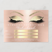 Lux Lashes roze Rose Gold Makeup Certificate Gift (Voorkant)
