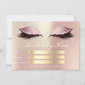 Lux Lashes roze Rose Gold Makeup Certificate Gift1 (Voorkant)