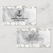 Lux Marmer | Ankerpictogram Visitekaartje (Voorkant / Achterkant)