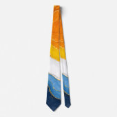 Lux Marmer AroAce Pride Kleuren Stropdas (Voorkant)
