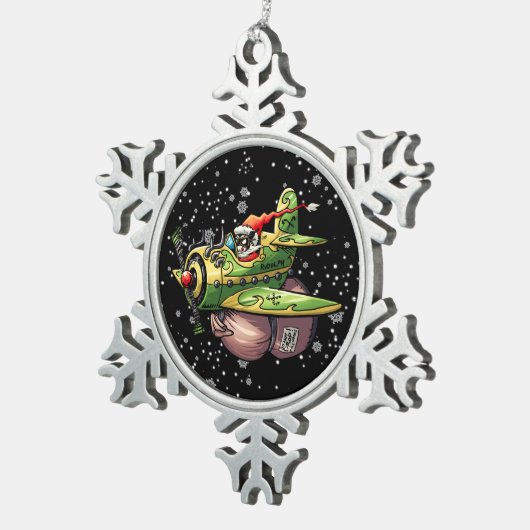 Lux-mas Tin Sneeuwvlok Ornament (Rechts)