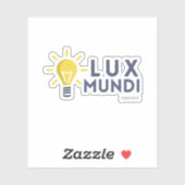 Lux Mundi (Light of the Word) Bijbelse Sticker (Vel)