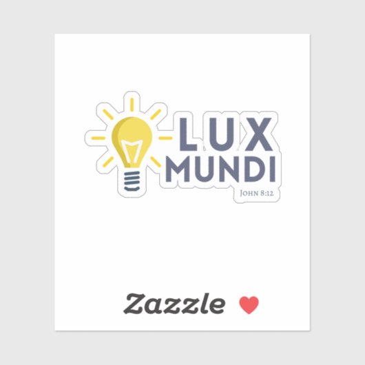 Lux Mundi (Light of the Word) Bijbelse Sticker (Vel)